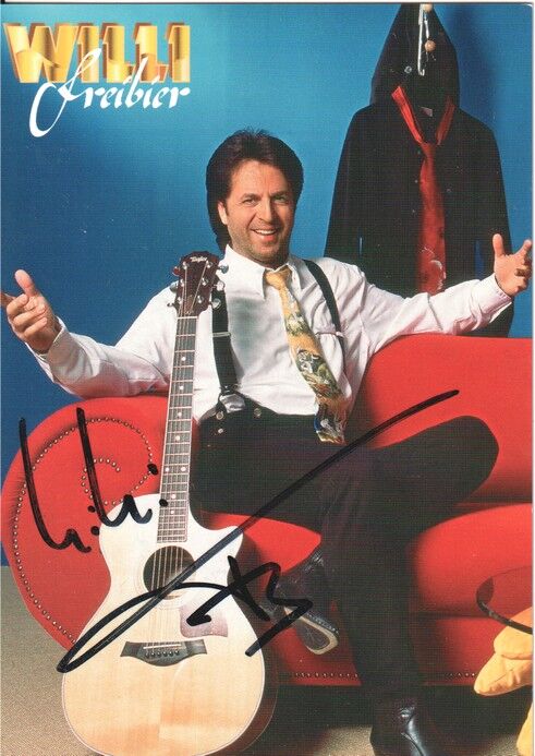 Autogramm Schlager | Willi FREIBIER | 2002 "Locker Aus´m Leben" (Portrait Color)
