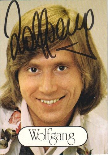 Autogramm Schlager | WOLFGANG Hofer | 1974 "Zwei Herzen" (Portrait Color WEA)