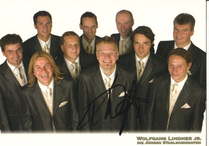 Autogramm Volksmusik | Wolfgang LINDNER | 2000er (Gruppenbild Color) Stadlmusikanten