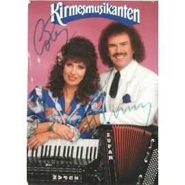 Autogramme Volksmusik | KIRMESMUSIKANTEN | 1980er (Portrait Color Zupan)