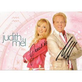 Autogramme Schlager | JUDITH & MEL | 2014 "Sterne Stehen Gut" (Portrait Color DA)