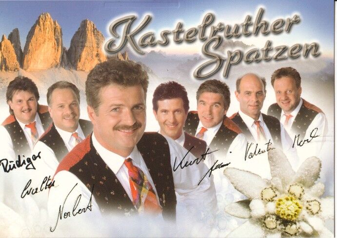 Autogramme Volksmusik | KASTELRUTHER SPATZEN | 1999 (Portrait Color) Koch