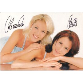 Autogramme Schlager | GESCHWISTER HOFMANN | 2001 "Liebe Braucht Keine Worte" (Portrait Color BMG)