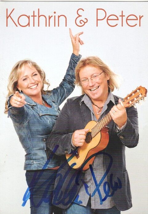 Autogramme Schlager | KATHRIN & PETER | 2017 "Glücksgefühl" (Portrait Color Palm)
