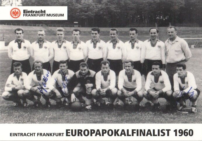 Mannschaftskarte Fussball | Eintracht Frankfurt | 1960 Retro | Europapokalfinalist + 3 AG