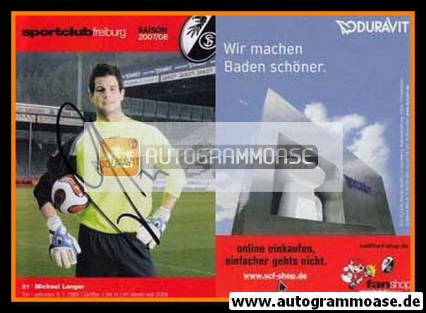 Autogramm Fussball | SC Freiburg | 2007 | Michael LANGER
