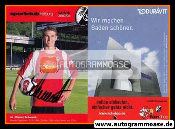 Autogramm Fussball | SC Freiburg | 2007 | Daniel SCHWAAB