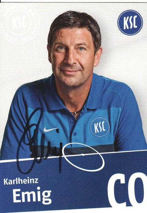 Autogramm Fussball | Karlsruher SC | 2010 | Karlheinz EMIG