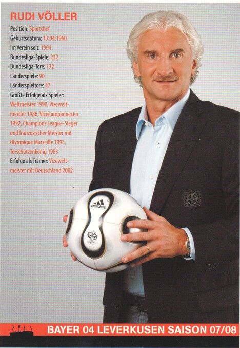 Autogramm Fussball | Bayer Leverkusen | 2007 | Rudi VÖLLER