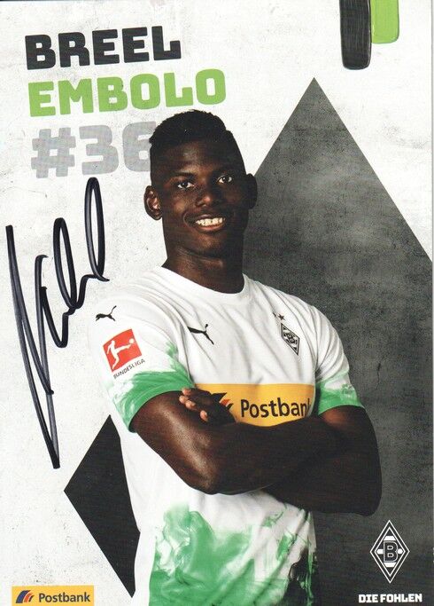 Autogramm Fussball | Borussia Mönchengladbach | 2019 | Breel EMBOLO