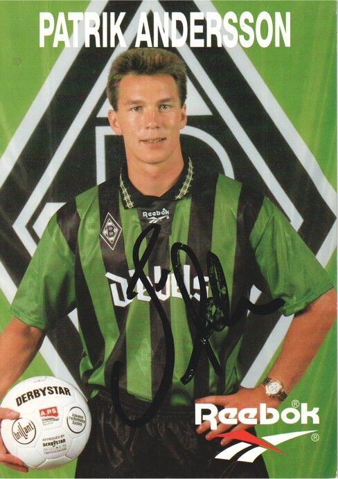 Autogramm Fussball | Borussia Mönchengladbach | 1996 | Patrik ANDERSSON