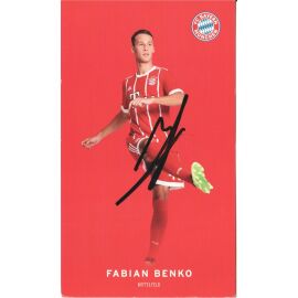 Autogramm Fussball | FC Bayern München | 2017 | Fabian BENKO