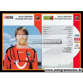 Autogramm Fussball | Hannover 96 | 2004 | Christoph DABROWSKI