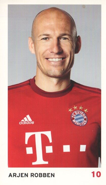 Autogramm Fussball | FC Bayern München | 2015 Druck | Arjen ROBBEN