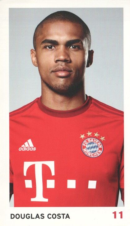 Autogramm Fussball | FC Bayern München | 2015 Druck | Douglas COSTA