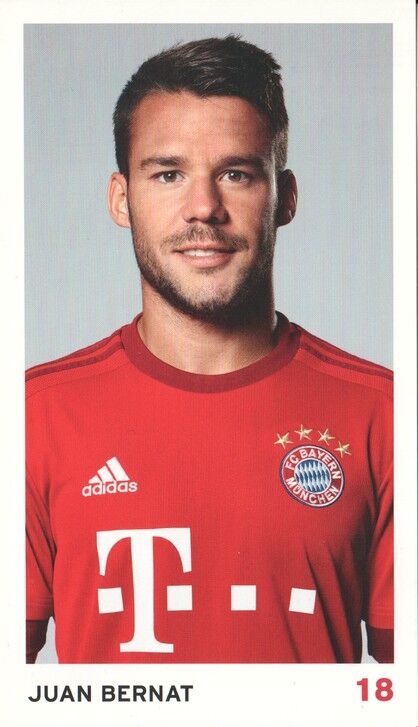 Autogramm Fussball | FC Bayern München | 2015 Druck | Juan BERNAT