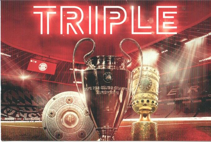 AK Fussball | FC Bayern München | 2020 | TRIPLE (Sonderkarte)