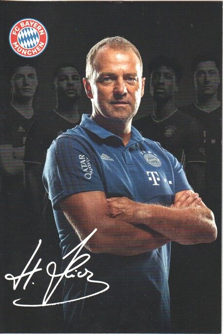 Autogramm Fussball | FC Bayern München | 2020 Druck | Hansi FLICK