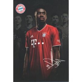 Autogramm Fussball | FC Bayern München | 2020 Druck | Alphonso DAVIES