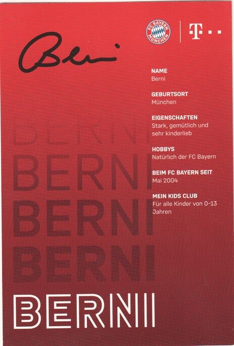 AK Fussball | FC Bayern München | 2020 Druck | BERNI (Maskottchen)