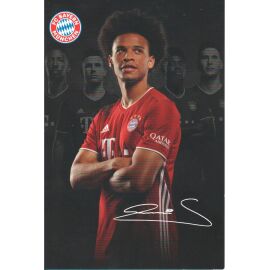 Autogramm Fussball | FC Bayern München | 2020 Druck | Leroy SANE