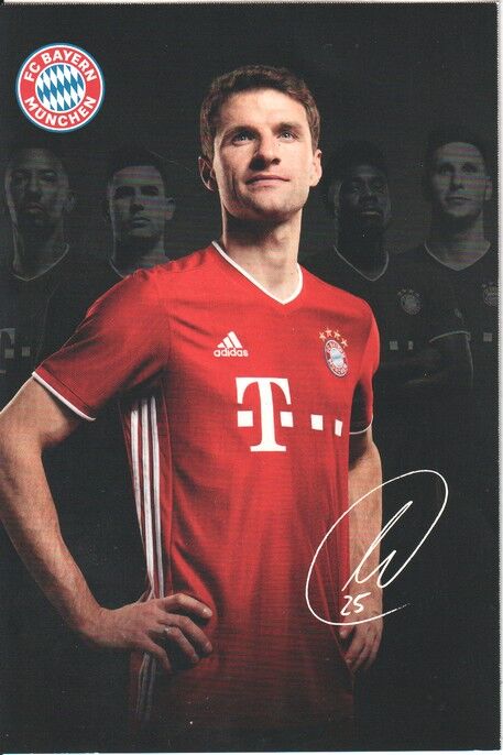 Autogramm Fussball | FC Bayern München | 2020 Druck | Thomas MÜLLER