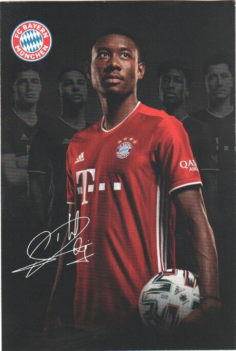 Autogramm Fussball | FC Bayern München | 2020 Druck | David ALABA