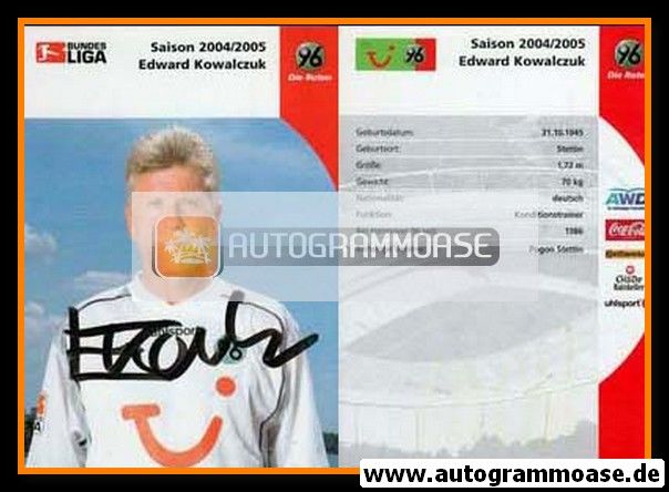 Autogramm Fussball | Hannover 96 | 2004 | Edward KOWALCZUK