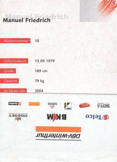 Autogramm Fussball | FSV Mainz 05 | 2004 | Manuel FRIEDRICH