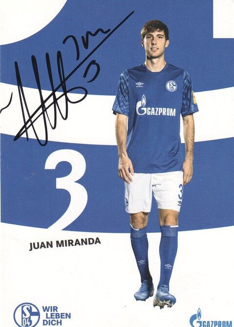 Autogramm Fussball | FC Schalke 04 | 2019 | Juan MIRANDA