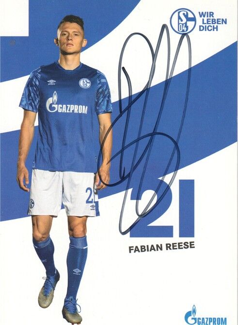 Autogramm Fussball | FC Schalke 04 | 2019 | Fabian REESE