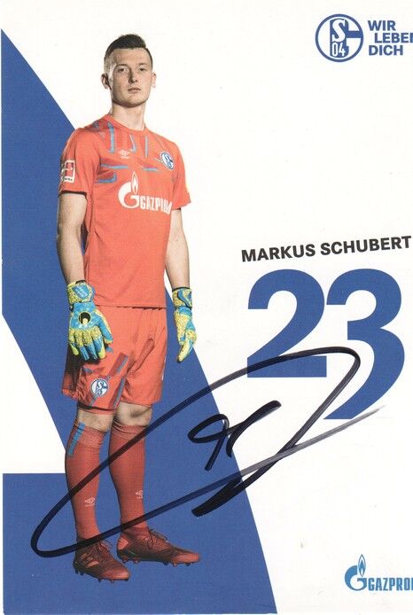 Autogramm Fussball | FC Schalke 04 | 2019 | Markus SCHUBERT