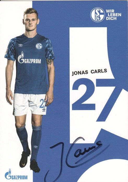 Autogramm Fussball | FC Schalke 04 | 2019 | Jonas CARLS