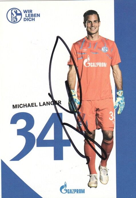 Autogramm Fussball | FC Schalke 04 | 2019 | Michael LANGER