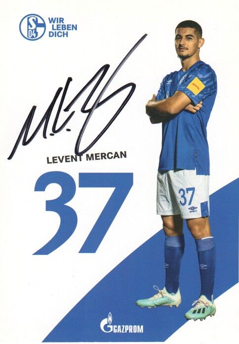 Autogramm Fussball | FC Schalke 04 | 2019 | Levent MERCAN