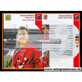 Autogramm Fussball | Hannover 96 | 2005 | Hanno BALITSCH