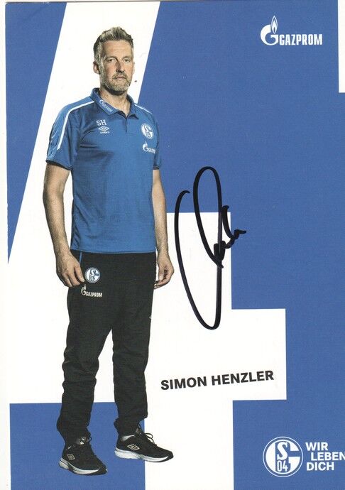 Autogramm Fussball | FC Schalke 04 | 2019 | Simon HENZLER