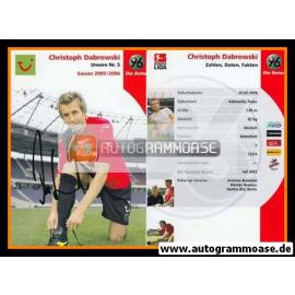 Autogramm Fussball | Hannover 96 | 2005 | Christoph DABROWSKI
