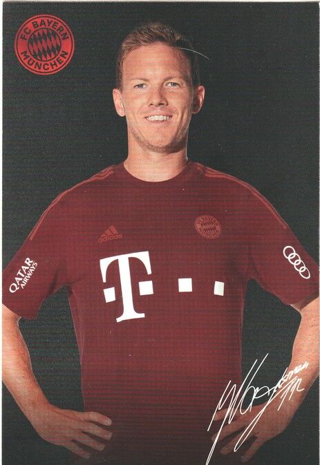 Autogramm Fussball | FC Bayern München | 2021 Druck | Julian NAGELSMANN
