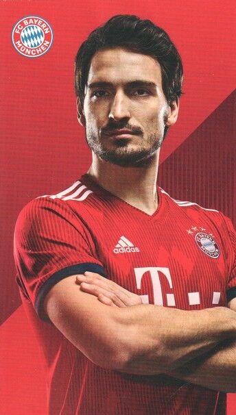 Autogramm Fussball | FC Bayern München | 2018 Druck | Mats HUMMELS