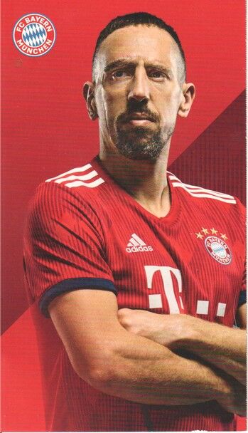 Autogramm Fussball | FC Bayern München | 2018 Druck | Franck RIBERY