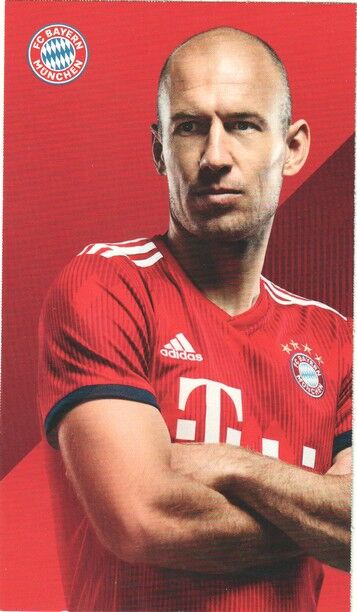 Autogramm Fussball | FC Bayern München | 2018 Druck | Arjen ROBBEN