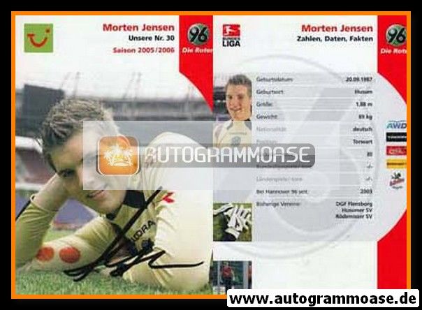 Autogramm Fussball | Hannover 96 | 2005 | Morten JENSEN