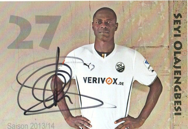 Autogramm Fussball | SV Sandhausen | 2013 | Seyi OLAJENGBESI