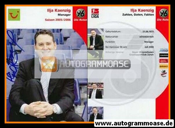 Autogramm Fussball | Hannover 96 | 2005 | Ilja KAENZIG