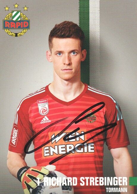 Autogramm Fussball | SK Rapid Wien | 2018 | Richard STREBINGER