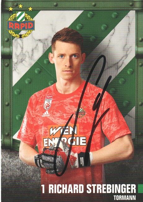 Autogramm Fussball | SK Rapid Wien | 2019 | Richard STREBINGER