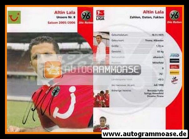 Autogramm Fussball | Hannover 96 | 2005 | Altin LALA