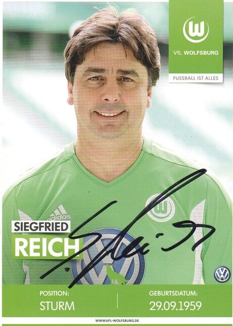 Autogramm Fussball | VfL Wolfsburg | 2010er TM | Siegfried REICH