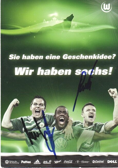 Autogramme Fussball | VfL Wolfsburg | 2009 | GESCHENKE + 3 AG